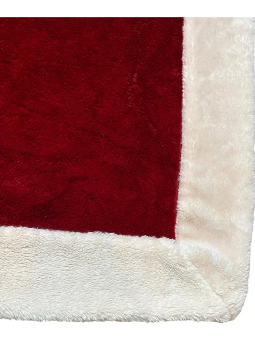 Pier 1 Imports Holiday Style Plush Throw Blanket Red Lt Pink Santa Suit Vibes